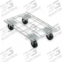 APPROVED VENDOR General Purpose Dolly: 880 lb, Silver, 33 in L x 24 in W x 6 in H Deck, (4) Swivel (MPN 2TUR2). Key specifications — Brand: APPROVED VENDOR; Color: Silver; Caster/Wheel Configuration: (4) Swivel; Lip Type: 4 Sided Lipped; With Tow Eye: No.