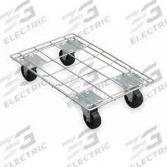 APPROVED VENDOR General Purpose Dolly: 880 lb, Silver, 33 in L x 24 in W x 6 in H Deck, (4) Swivel (MPN 2TUR2). Key specifications — Brand: APPROVED VENDOR; Color: Silver; Caster/Wheel Configuration: (4) Swivel; Lip Type: 4 Sided Lipped; With Tow Eye: No.