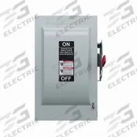 SIEMENS Safety Switch: Fusible, 100 A, Single or Three Phase, 240V AC, Galvanized Steel, Indoor (MPN GF323NA). Key specifications — Brand: SIEMENS.