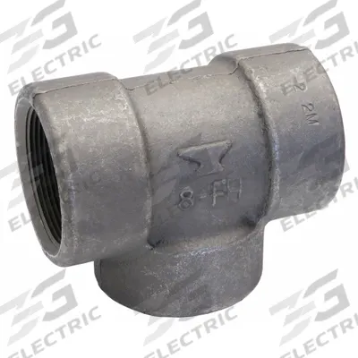 ANVIL Metal Pipe Tee: 1 1/2 in x 1 1/2 in x 1 1/2 in, 2,000 psi @ 150°F, Steel - Threaded High-Pressure Pipe Fittings