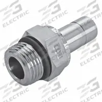 HAM-LET Compression Fitting Adapter: 1/4 in OD x 7/16 in Pipe Fitting Size, Tube x ORB (MPN 739LMOB SS 1/4 X 7/16-20). Key specifications — Series: Let-Lok; Compatible Fitting Brands: Parker A-LOK; Brand: HAM-LET; Fitting Size: 1/4 in OD x 7/16 in Pipe.