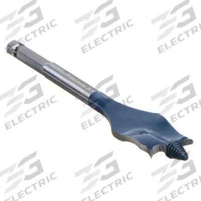 BOSCH Spade Drill Bit: 7/16 in Drill Bit Size, 6 in Overall Lg, Painted - Quick-Change Hex-Shank Flat Spade Drill Bits