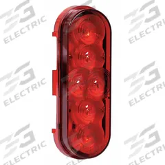 MAXXIMA Stop/Turn/Tail Light: LED, Stop Light, Red, Oval, 2 3/16 in Overall Ht, 6 3/8 in Overall Wd (MPN M63346R-KIT). Key specifications — Standards: SAE J2261; Electrical Connection: PL-3 Connector; Brand: MAXXIMA; Installation Type: Permanent; Lens Color: Red; Mount Type: Grommet; Lighting Technology: LED; Light Type: Stop Light.