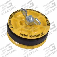 CHERNE Inside End of Pipe Gripper Plug: Wing Nut, Inside Pipe, For 4 in Pipe, Natural Rubber Plug (MPN 270296). Key specifications — Handle Material: Zinc; Plate Material: ABS; Included Water Fill Port/Hose: Not Included.