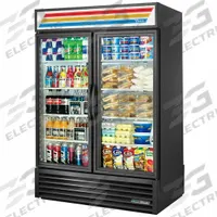 TRUE REFRIGERATION Refrigerated Merchandiser: 78 1/2 in x 54 1/8 in x 32 1/8 in, Black, Swing (MPN GDM-49RL-HC~TSL01). Key specifications — attr1277723: TRUE REFRIGERATION; attr1277683: R-290; attr1277688: Swing; attr1277691: Yes; attr1277694: Black; attr1280729: GDM.