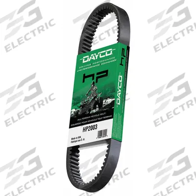 DAYCO Automotive Drive Belt: V-Belt, HPX, Cogged Belt, 28° Angle, 15/32 in Thick - HPX Series Cogged V-Belts