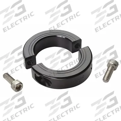 RULAND MANUFACTURING Shaft Collar: 2-Piece, Metric, Round, Clamp-On, 42 mm Bore Dia - Aluminum Shaft Collars
