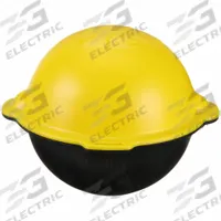 TEMPO COMMUNICATIONS Marker Ball: 92 kHz Freq Transmitted, Ball, Black/Yellow (MPN OM-04). Key specifications — Color: Black/Yellow; Brand: TEMPO COMMUNICATIONS; Housing Material: Polyethylene; Shape: Ball.