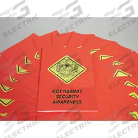 MARCOM Reference Material: Security Training, DOT HAZMAT Security Awareness, One-Page Quiz (MPN B0001750EX). Key specifications — Regulations Covered: DOT 49 CFR 172700; Includes: One-Page Quiz; Brand: MARCOM; Product Type: Reference Material.