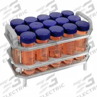 Tube Rack: Stainless Steel, Silver, (15) Tubes, Benchtop (MPN B2000-4-T500). Key specifications — Material: Stainless Steel; Mounting Location: Benchtop; Color: Silver; Product Type: Test Tube Rack; Total Holding Capacity: (15) Tubes; Brand: BENCHMARK RESEARCH.
