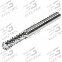 MICRO 100 Solid Router Bit: Diamond Cut, Burr End, 1/2" Cut Dia, 1" LOC (MPN RDB-110)
