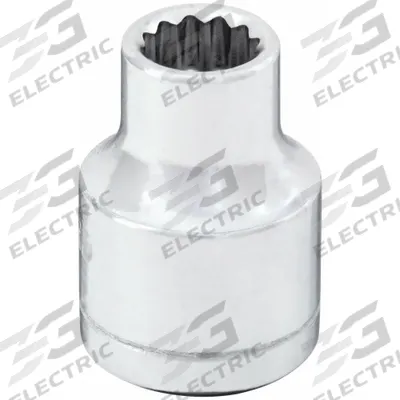 WESTWARD Socket: SAE, 3/8 in Drive Size, 7/16 in Socket Size, 12-Point, Std, Chrome - 3/8" Drive Hand Sockets