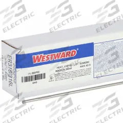 WESTWARD TIG Welding Rod: Stainless Steel, ER316/316L, 5/32 in x 36 in, 10 lb (MPN 20AP02). Key specifications — Tensile Strength (As Welded): 86 ksi; Brand: WESTWARD; Yield Strength (As Welded): 58 ksi.
