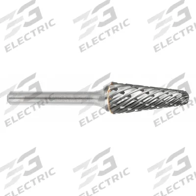 SGS PRO Carbide Bur: Ball-Nosed Cone, SL-3, Steel Cut, 3/8" x 1 1/16" Head - Steel-Cut Ball-Nosed Cone Burs