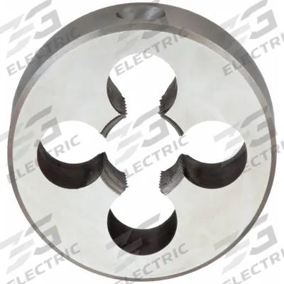 CHICAGO-LATROBE Pipe and Conduit Thread Die: 1/8"-27 NPT, 1 1/2" OD, Round, Carbon Steel (MPN 405251) - Solid Round Pipe Threading Dies
