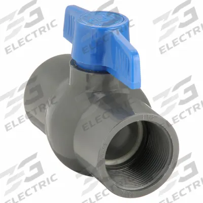 APPROVED VENDOR Manual Two-Way Ball Valve: 1 1/2 in, PVC, Straight, FIP x FIP - PVC Ball Valves
