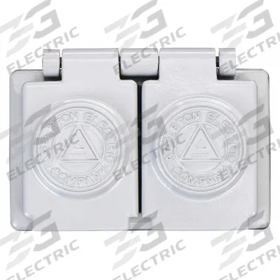 APPLETON ELECTRIC Weatherproof Cover: Malleable Iron, FD/FS, Duplex Covers, 1 Gangs - Iron Weatherproof Electrical Box Covers