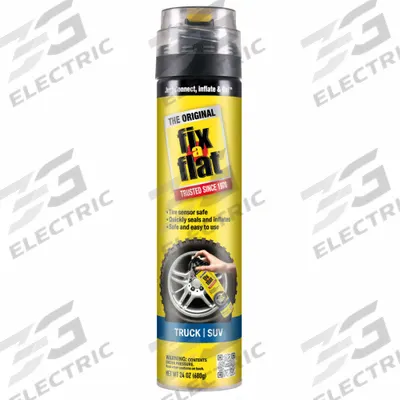 FIX-A-FLAT Tire Inflator: Tire Inflator, Aerosol, Aerosol Spray Can, 24 oz Container Size - Tire Sealants