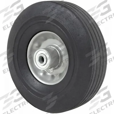 APPROVED VENDOR Solid Wheel: 6 in Wheel Dia., 2 in Wheel Wd, Rubber, 200 lb Load Capacity - Flat-Free Solid Rubber Wheels