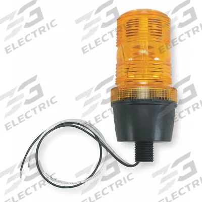 APPROVED VENDOR Warning Light: Amber, Strobe Tube, 1/2 in MNPT, 120V AC, 2 3/4 in Overall Dia - Wired Strobe Lights