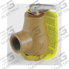 WATTS Pressure Relief Valve: FNPTF x FNPTF, 3/4 in x 3/4 in, Iron, 20 psi Max. Op Pressure (MPN 0358553). Key specifications — Brand: WATTS.