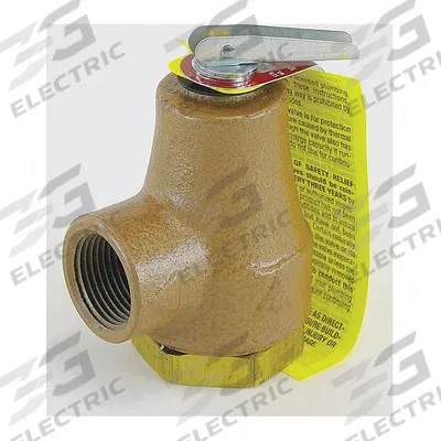 Watts Pressure Relief Valve: FNPTF x FNPTF, 3/4 in x 3/4 in, Iron - ASME Section XIII Hot Water Pressure Relief Valves