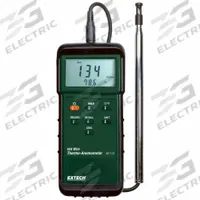 EXTECH Anemometer: 1 fpm Air Velocity Resolution, Hot Wire, Air Velocity/Temp, Under 100 fpm, 407123. Key specifications — Data Logging: Yes; Manufacturer Part Number: 407123; Brand: EXTECH; Temperature Accuracy: +/-1.5°F; Digital Display Screen Type: LCD; Display Type: Digital; Includes: Telescoping Probe; Power Source: Battery.