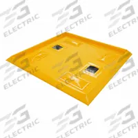 ENPAC Pellet Deflector: Pellet Deflector, 4 in x 4 in x 3 in, 29.5 gal Spill Capacity, PVC (MPN 5760-YE-RRPW). Key specifications — Material: PVC; Brand: ENPAC.