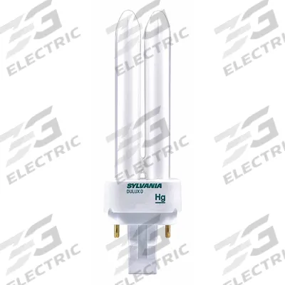 LEDVANCE/ SYLVANIA Compact Fluorescent Bulb: 2-Pin (G24d-3), T4, Fluorescent, 4100K - CFL Double Twin-Tube Plug-In Lamps