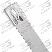 PANDUIT Cable Tie: 23 1/2 in Nominal Lg, 6 in Nominal Max. Bundle Dia., 0.63 in Wd, Silver, 50 PK (MPN MLT6SH-LP). Key specifications — Brand: PANDUIT; Locking Style: Retained Tension; Color: Silver.