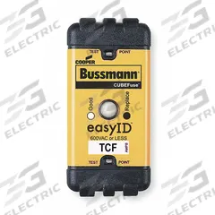 BUSSMANN Fuse: Class CF, TCF Series, Time-Delay, 80 A, 600 V AC, 300 V DC, Indicating (MPN TCF80). Key specifications — Brand: BUSSMANN; Series: TCF.