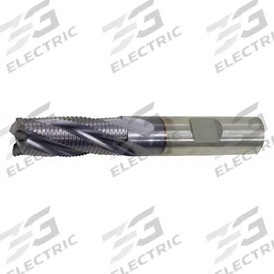 CLEVELAND Roughing End Mill: Cobalt, TiCN Coated, 6 Flute, Fine Pitch, 1-1/4" Mill Dia - General Purpose Cobalt Roughing End Mills