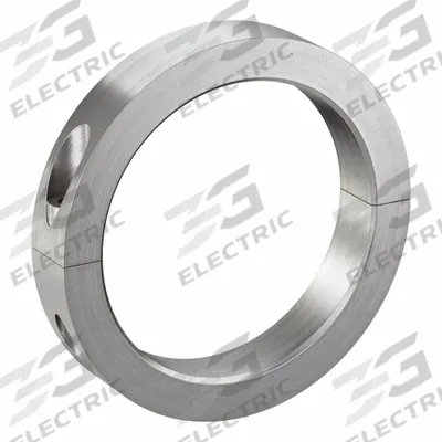 CLIMAX METAL PRODUCTS Shaft Collar: 2-Piece, Inch, Round, Clamp-On, 3 15/16 in Bore Dia - Stainless Steel Recessed-Screw Shaft Collars