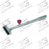 VOLLRATH Scraper: 21 5/8 in Overall Lg, Steel Bristles, Metal Handle, Silver, 6 in Overall Wd (MPN 1101)