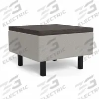SAFCO PRODUCTS Modular Seating Table: Light Gray, 24 in Overall Wd, 24 in Overall Dp, 1 Compartments (MPN MITBL1DT15ASNT). Key specifications — Brand: SAFCO PRODUCTS.