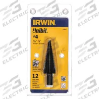 IRWIN Step Drill Bit: 3/16" to 7/8", Black Oxide HSS, 3-Flats Shank (MPN 10234). Key specifications — attr1234936: Not Impact Rated.