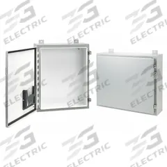 HOFFMAN Enclosure: Steel, 42 in x 30 in x 8 in, NEMA 12/13, Solid Cover, Hinged (MPN A423008LP). Key specifications — Brand: HOFFMAN; Closure Method: Clamps; Knockouts: Not Included.