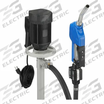 Dayton Electric Drum Pump: 115 V AC, 1 1/10 hp HP, Polypropylene, 10 gpm Max. Flow Rate - Bung-Mount Drum Pumps for DEF