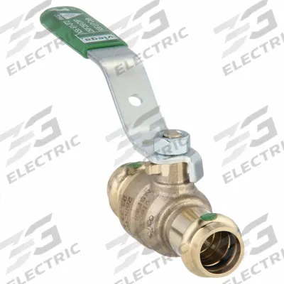VIEGA PROPRESS Manual Two-Way Ball Valve: 1/2 in Size, Bronze, Straight, Press x Press - Bronze Ball Valves