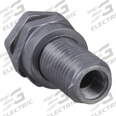 HAYWARD Bulkhead Tank Fitting: PVC Body, 1/2 in Female Socket Inside, FKM Gasket - PVC Through-Wall Fittings