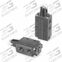 PARKER Manual Air Control Valve: DirectAir 4, Three-Way / Two-Position, Roller, 1/4 in Female NPT (MPN 524A11000). Key specifications — attr1084737: Aluminum; attr1084764: Manual Air Control Valve; attr1084778: Spool; attr1084767: DirectAir 4; attr1084731: 524A11000; attr1084739: PARKER; attr1084765: Spring Return; attr1084768: DirectAir 4.