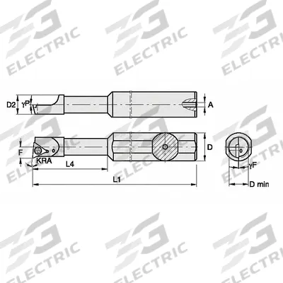 WIDIA Indexable Boring Bar: FSBI31262515R (MPN 2830185) - Indexable Boring Bars