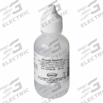 HACH Mineral Stabilizer Solution: 50 mL Volume, Bottle, 0, Solution, 2376626 - Additional Calibration Solutions & Standards