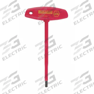 WIHA Hex Key: 0 Ball Ends, 5/16 in Tip Size, SAE, Long, Chrome Vanadium Molybdenum - Insulated Hex Keys