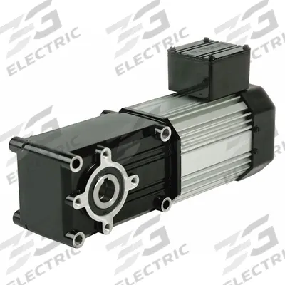 BISON AC Gearmotor: Right Angle, Hollow, 3-Phase, TEFC, 11.2 RPM, 295 in-lb Max Torque - Hollow Shaft Right Angle AC Gearmotors