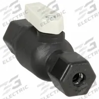 PARKER Manual Two-Way Ball Valve: 1/4 in, Polypropylene, Straight, Sweat x Sweat, One-Piece, Lever (MPN FTPPB4VUC4). Key specifications — Brand: PARKER; Handle: Lever.