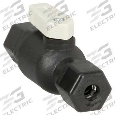 Parker Manual Two-Way Ball Valve: 1/4 in, Polypropylene, Straight, Sweat x Sweat - NSF 51 Compliant Polypropylene Ball Valves