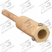 JOHNSON CONTROLS Immersion Well: Direct Mount with Setscrew, Malleable, Brass, 0.299 in Inside Dia (MPN WZ-1000-5). Key specifications — Maximum Insertion/Bulb Length: 2-3/8 in, 2-3/8 in; Shank Material: Brass; Connection Material: Malleable; Thermowell Type: Direct Mount with Setscrew; Brand: JOHNSON CONTROLS.