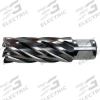 SLUGGER BY FEIN Annular Cutter: 7/8 in Cutter Dia, 3 in Max Cutting Dp, Bright, High Speed Steel (MPN 63134222118). Key specifications — attr253884: No; attr253885: Bright; attr253886: High Speed Steel; attr253887: Weldon Flat; attr253888: Fractional Inch; attr277149: SLUGGER BY FEIN.