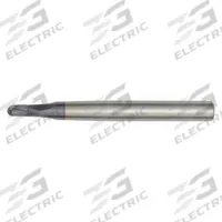 WIDIA HANITA Ball End Mill: Carbide, TiAlN Coated, 2 Flute, 1 mm Mill Dia, 1 mm LOC, 63 mm OAL (MPN 706101001RT)